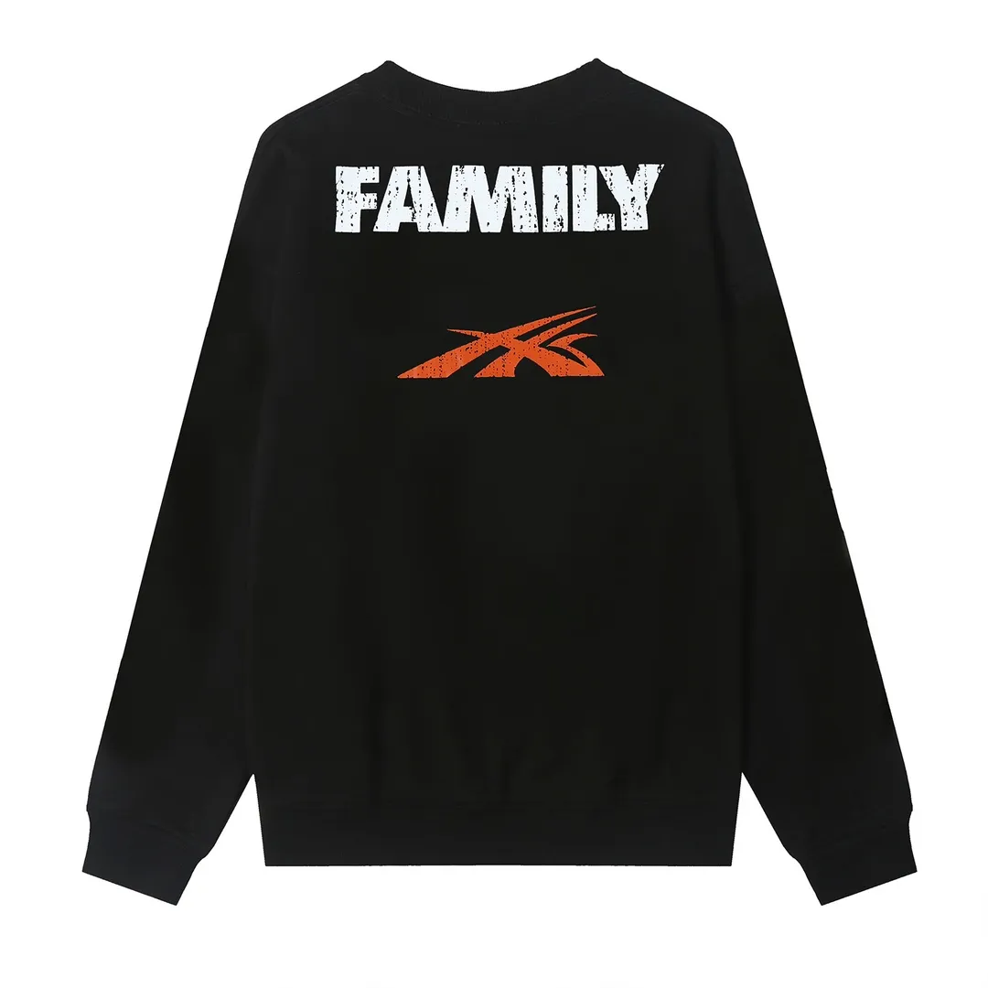 8819# P160 Hellstar high-quality Hellstar American trendy printed cotton terry crew neck sweatshirt Color: White Black Size: S M L XL