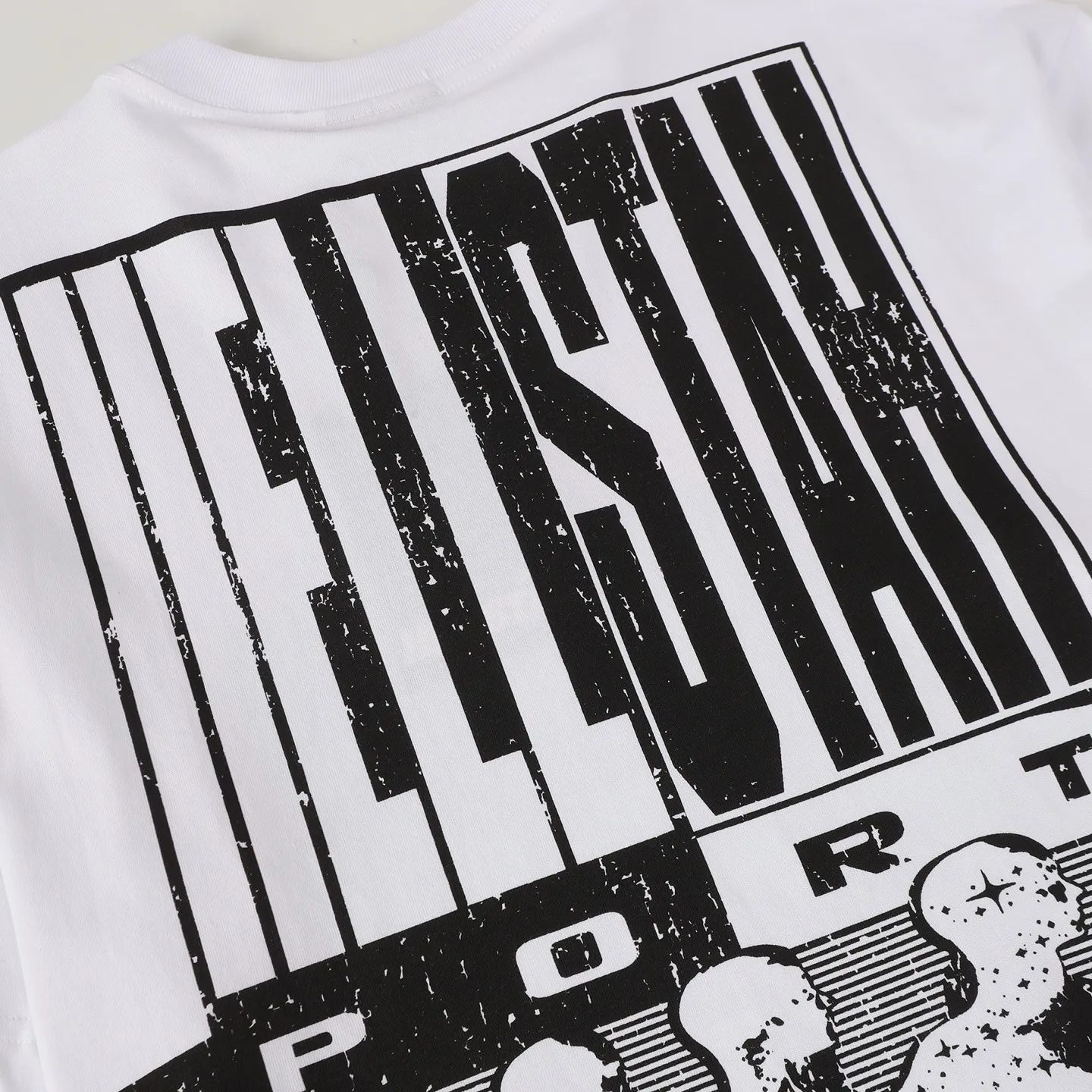 P108 Real-stock Hellstar Cross-border European and American style, street fashion brand pure cotton T-shirt Fabric (fabric): 32 pieces of 240g heavy combed double yarn pure cotton Size (size): S-M- L- X L Color (colour): white