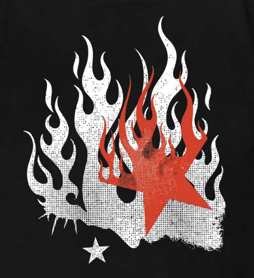 6770# P112 Hellstar American fashion high street pure cotton loose short-sleeved T-shirt Color: White Black Size: S M L XL