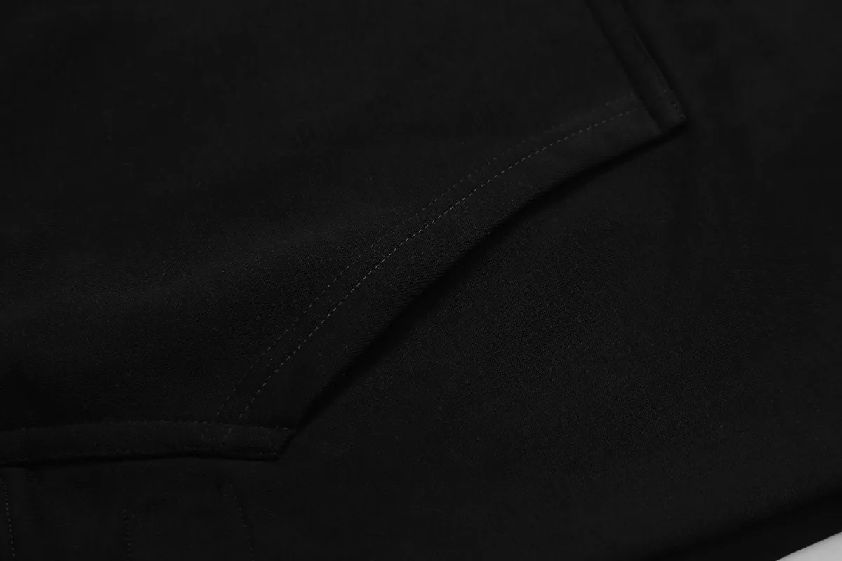 9916# P196 Ins American hip-hop trendy brand hellstar letter printed high street loose hooded pullover sweatshirt for men and women Color: Black White Size: S M L XL