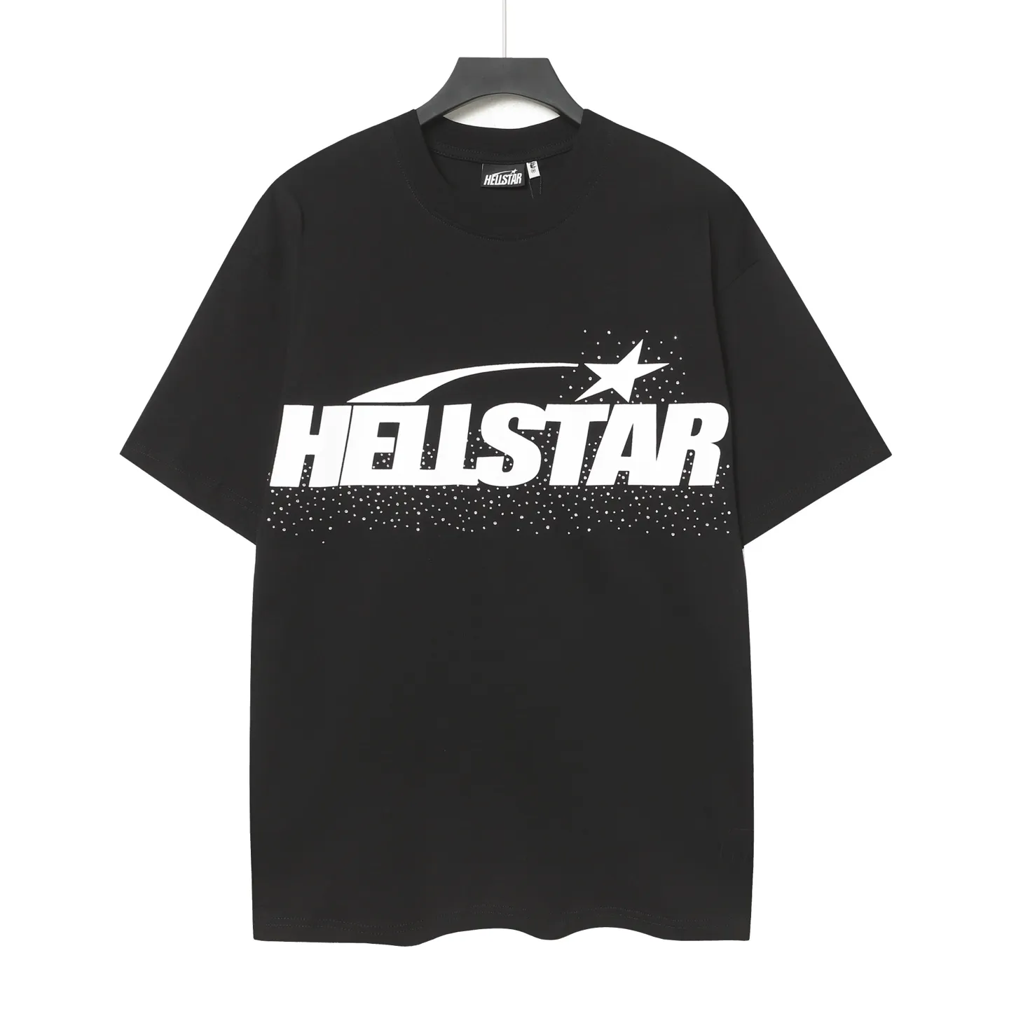 P116 Real-stock Hellstar Cross-border European and American style, street fashion brand pure cotton T-shirt Fabric (fabric): 32 pieces of 240g heavy combed double yarn pure cotton Size (size): S-M- L- X L Color (colour): black