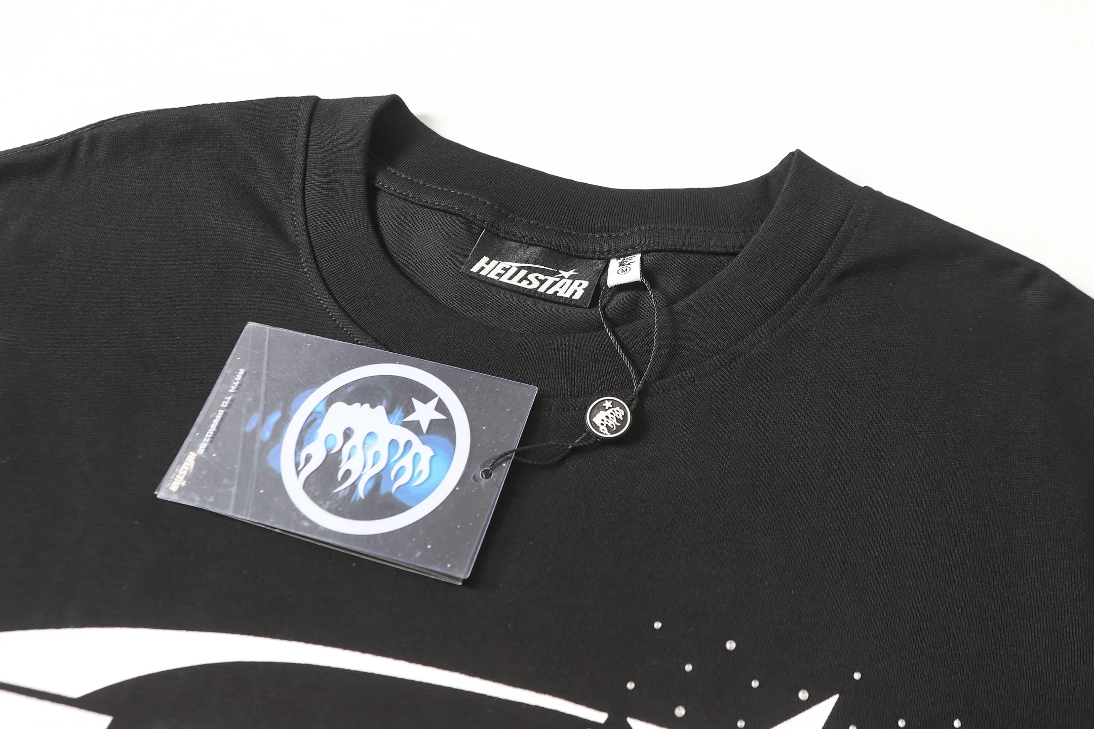 P116 Real-stock Hellstar Cross-border European and American style, street fashion brand pure cotton T-shirt Fabric (fabric): 32 pieces of 240g heavy combed double yarn pure cotton Size (size): S-M- L- X L Color (colour): black