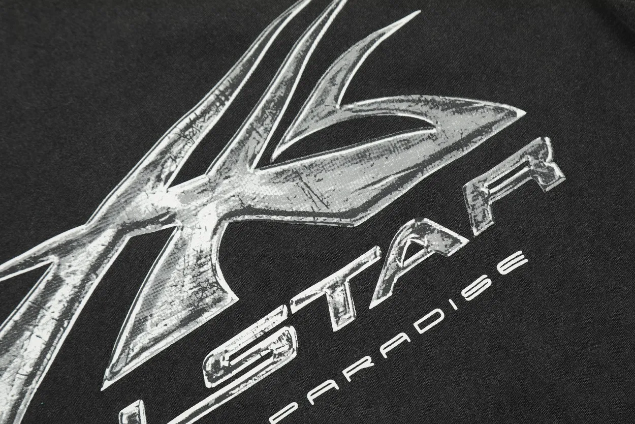 P134 Hellstar T-Shirt Short-sleeved T-shirt The new hot trendy Hellstar!  Standard beauty and trendy workmanship, original customization (fabric, pattern, printing, hang tag, main mark, etc.), exaggerated style, explosive style, dare to break through tradition, bring adventurous new fashion experience!  YoungBoy, the most popular rapper in the youth circle, has shot a lot of models for him, and celebrities such as Dababy and Swae Lee frequently get dressed!  color: Vintage Black (washed black) size: S, M, L, XL