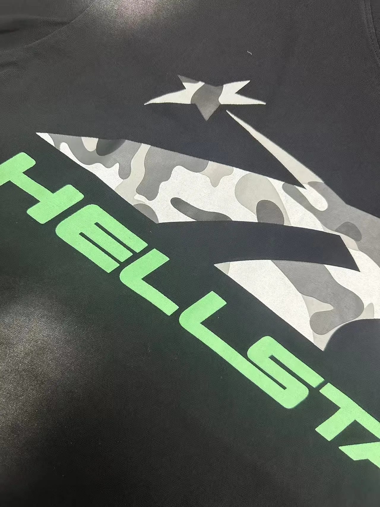 P124 Hellstar Hellstar Cross-border European and American style street fashion brand pure cotton T-shirt Fabric (fabric): 32 counts 250g washed combed double yarn pure cotton Size (size): S-M- L- X L Color (colour): Washed black (spray Ma Liu)