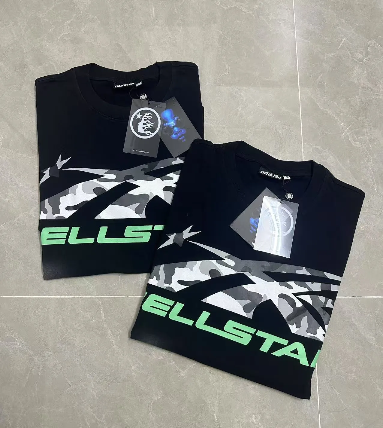 P124 Hellstar Hellstar Cross-border European and American style street fashion brand pure cotton T-shirt Fabric (fabric): 32 counts 250g washed combed double yarn pure cotton Size (size): S-M- L- X L Color (colour): Washed black (spray Ma Liu)