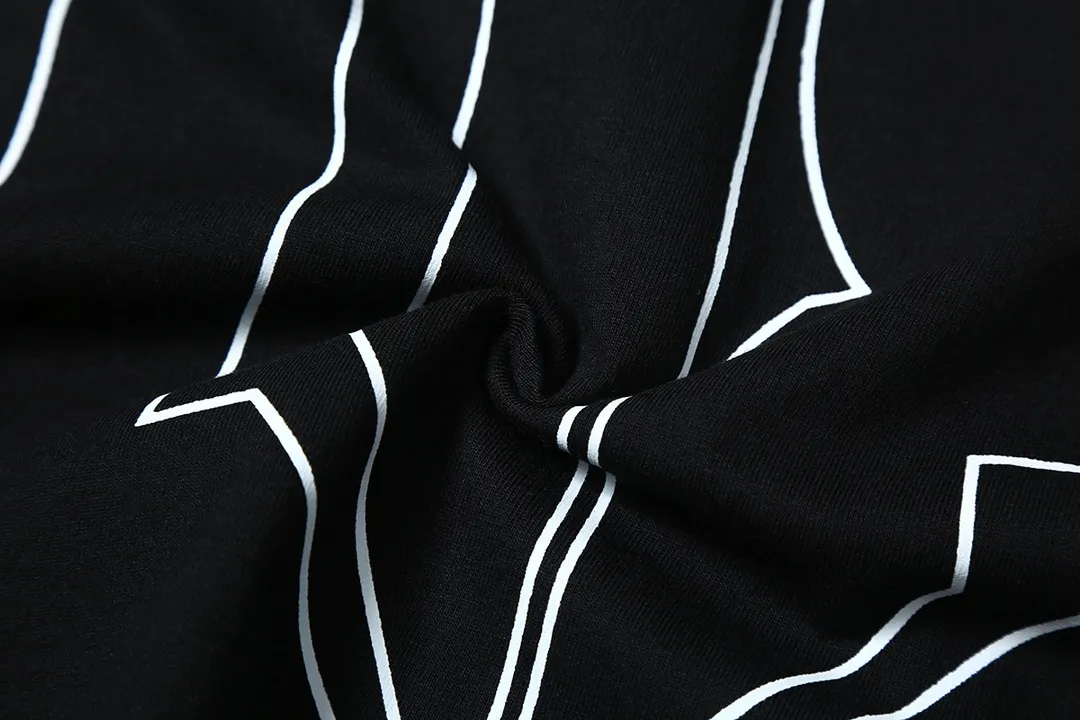 5506# P136 Hellstar Hellstar letter print lightning high street men and women hip-hop loose long-sleeved T-shirt Color: White Black Size: S M L XL