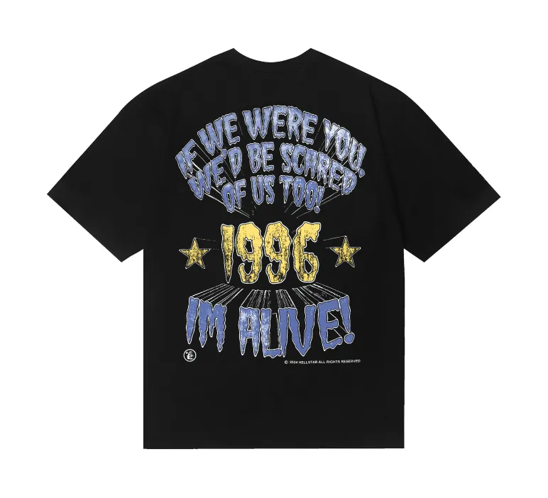 6784# P116 Hellstar American fashion high street pure cotton loose short-sleeved T-shirt Color: Black Gray White Size: S M L XL