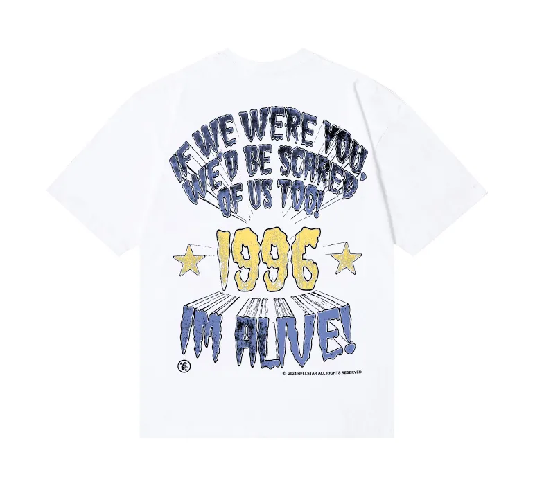 6784# P116 Hellstar American fashion high street pure cotton loose short-sleeved T-shirt Color: Black Gray White Size: S M L XL