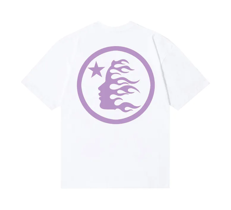 6804# P112 Hellstar American fashion high street pure cotton loose short-sleeved T-shirt Color: White Black Size: S M L XL