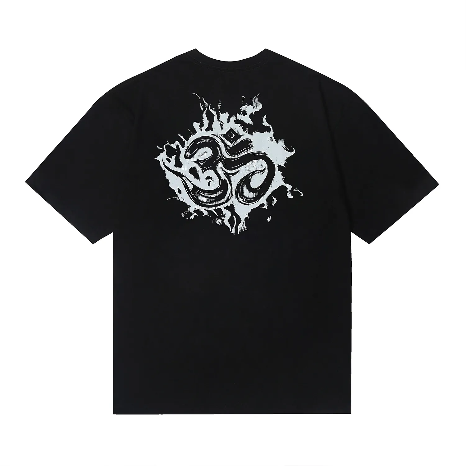 6729# P112 Hellstar American fashion high street pure cotton loose short-sleeved T-shirt Color: White Black Size: S M L XL