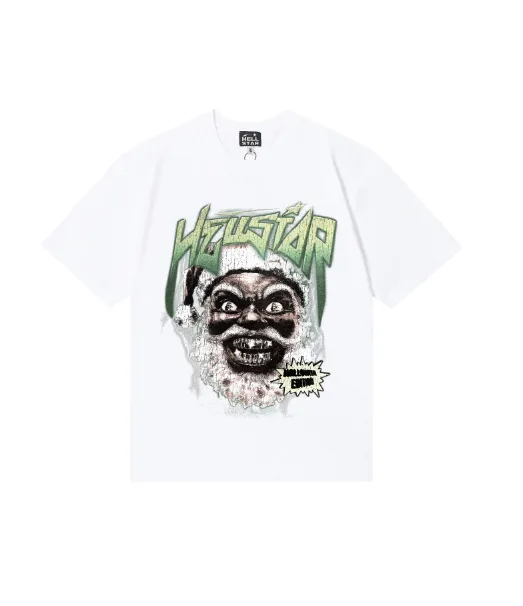 6809# P116 Hellstar American fashion high street pure cotton loose short-sleeved T-shirt Color: White Black Apricot Code Number: S M L XL