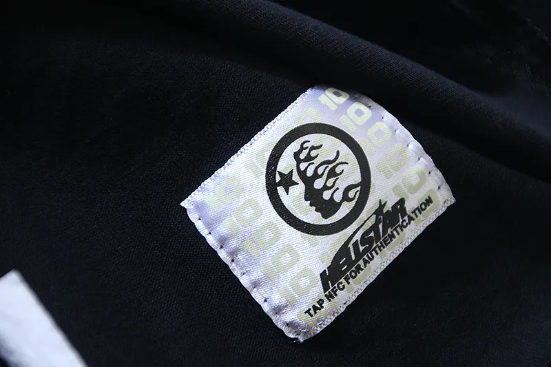 P126 Washed Black Real Shot Hellstar Hellstar Washed Retro Fashion Printed Short-Sleeved T-shirt Fabric: 250g 32 count fine cotton double yarn pure cotton Color: Washed Black Size: S M L XL