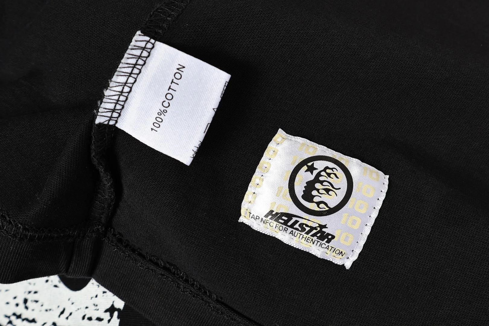 P124 Real-stock high-definition Hellstar Cross-border European and American style street brand pure cotton T-shirt Fabric (fabric): 32 pieces of 250g washed combed double yarn pure cotton Size (size): S-M- L- X L Color (colour): washed black/washed gray 👉