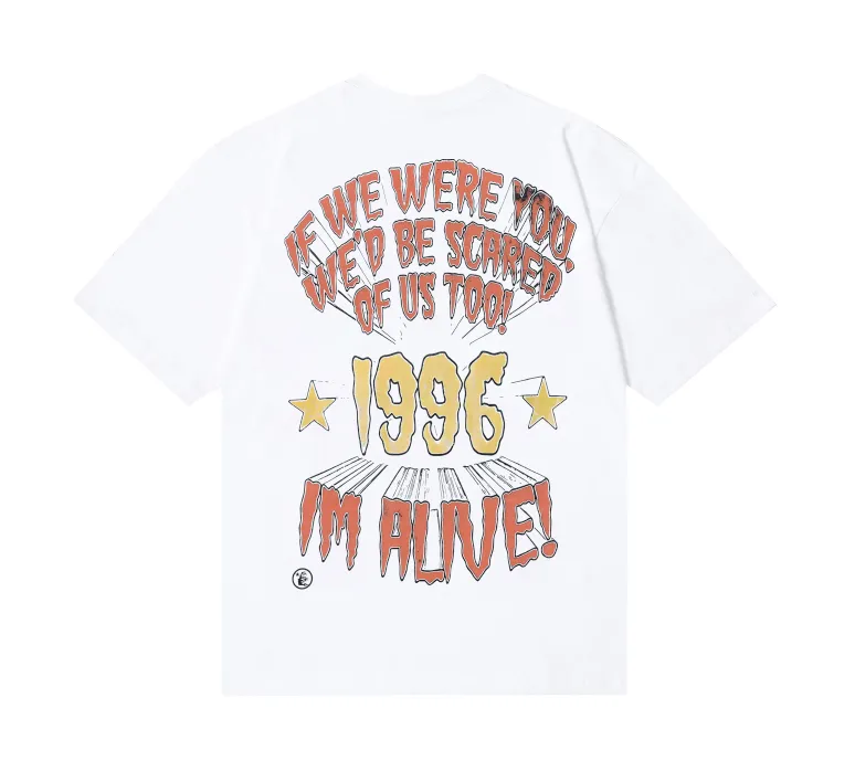 6818# P116 Hellstar American fashion high street pure cotton loose short-sleeved T-shirt Color: Black White Size: S M L XL