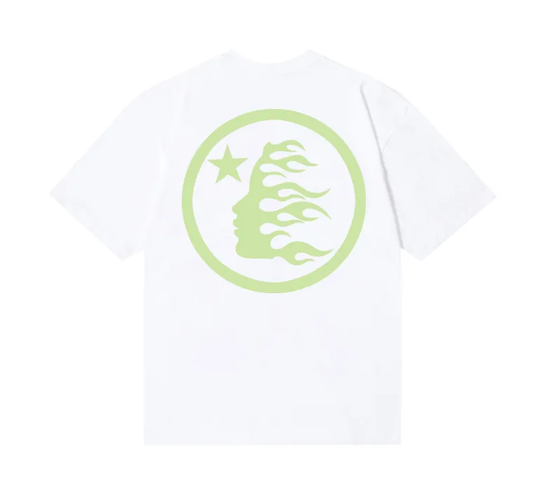 6801# P112 Hellstar American fashion high street pure cotton loose short-sleeved T-shirt Color: White Black Size: S M L XL