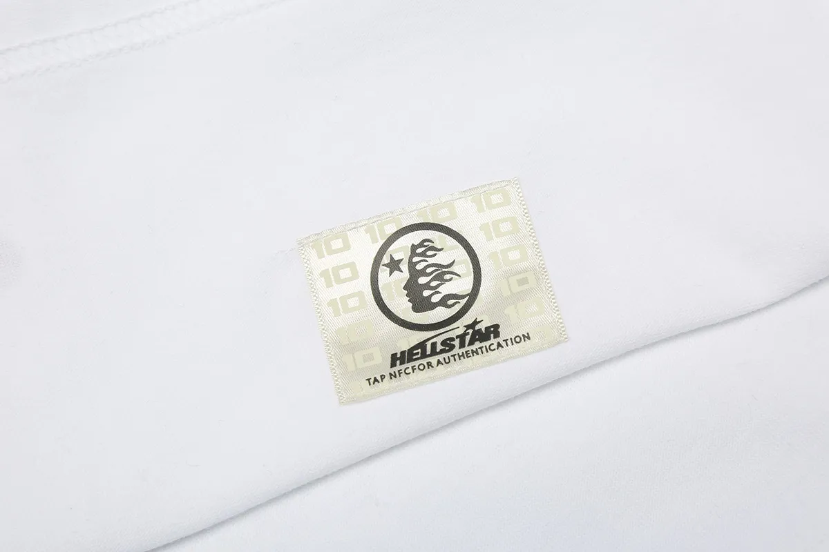 6677# P116 Hellstar American fashion high street pure cotton loose short-sleeved T-shirt Color: White Black Apricot Code Number: S M L XL