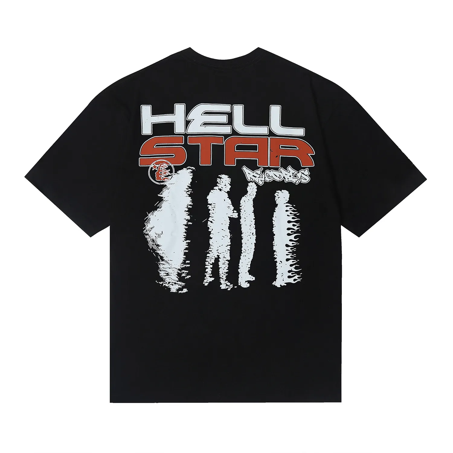 6677# P116 Hellstar American fashion high street pure cotton loose short-sleeved T-shirt Color: White Black Apricot Code Number: S M L XL