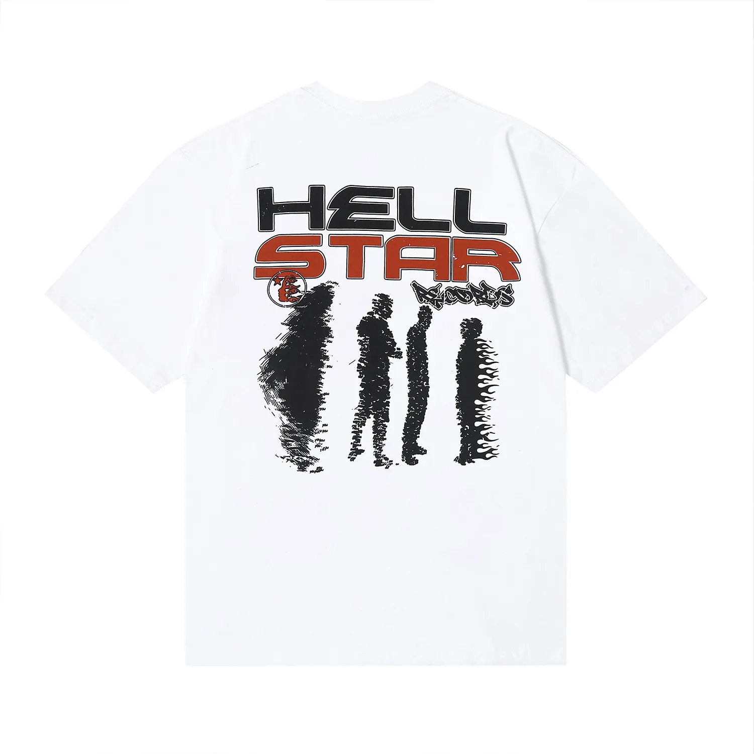 6677# P116 Hellstar American fashion high street pure cotton loose short-sleeved T-shirt Color: White Black Apricot Code Number: S M L XL