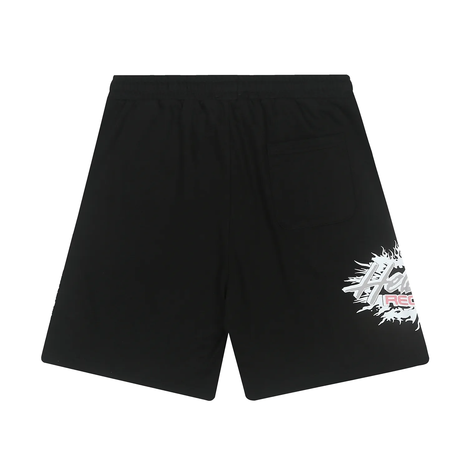 1101# P150 Hellstar pure cotton terry 350g printed casual shorts Color: black floral gray Size: S M L XL