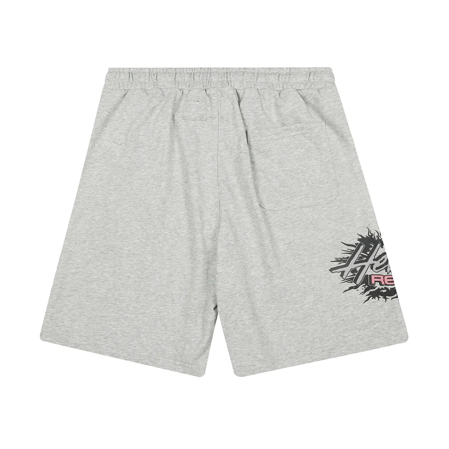 1101# P150 Hellstar pure cotton terry 350g printed casual shorts Color: black floral gray Size: S M L XL