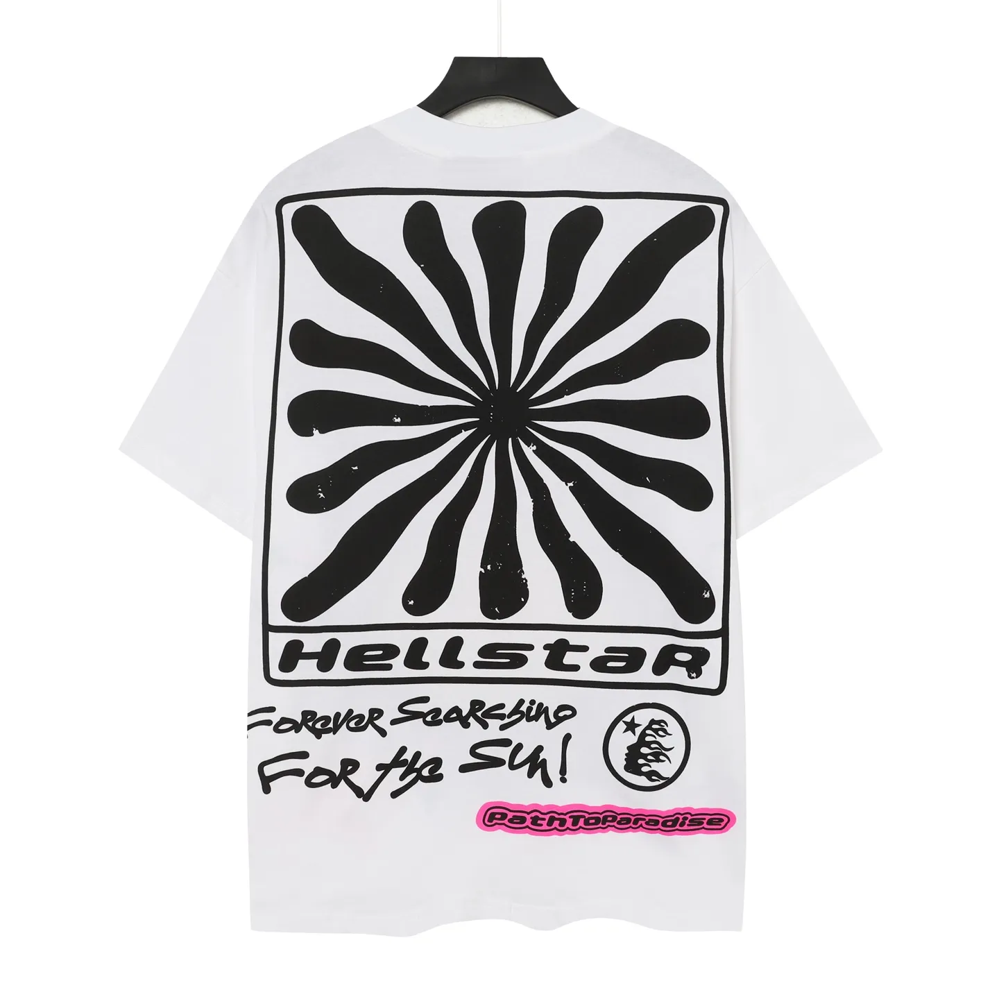 P108 Real-stock Hellstar Cross-border European and American style, street fashion brand pure cotton T-shirt Fabric (fabric): 32 counts of 240g heavy combed double yarn pure cotton Size (size): S-M- L- X L Color (colour): White 👉 👉 👉 👉