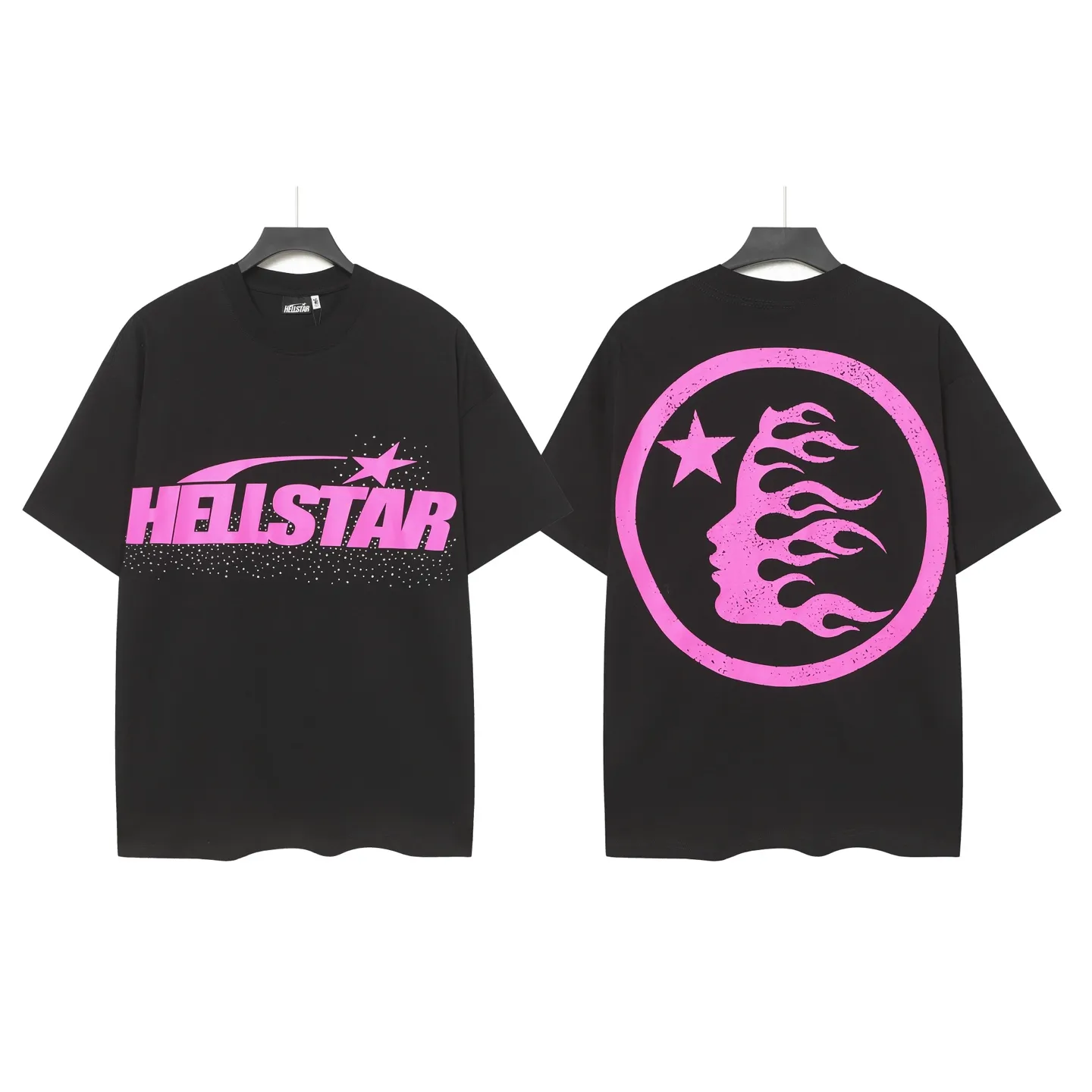 P116 Real-stock Hellstar Cross-border European and American style, street fashion brand pure cotton T-shirt Fabric (fabric): 32 pieces of 240g heavy combed double yarn pure cotton Size (size): S-M- L- X L Color (colour): black