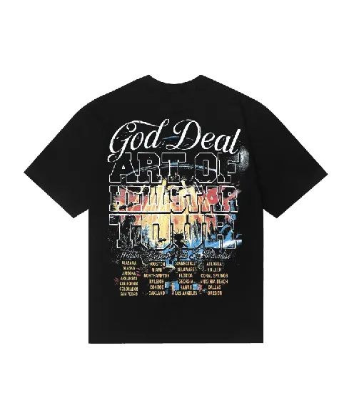 6812# P116 Hellstar American fashion high street pure cotton loose short-sleeved T-shirt Color: Black Dark Coffee Size: S M L XL