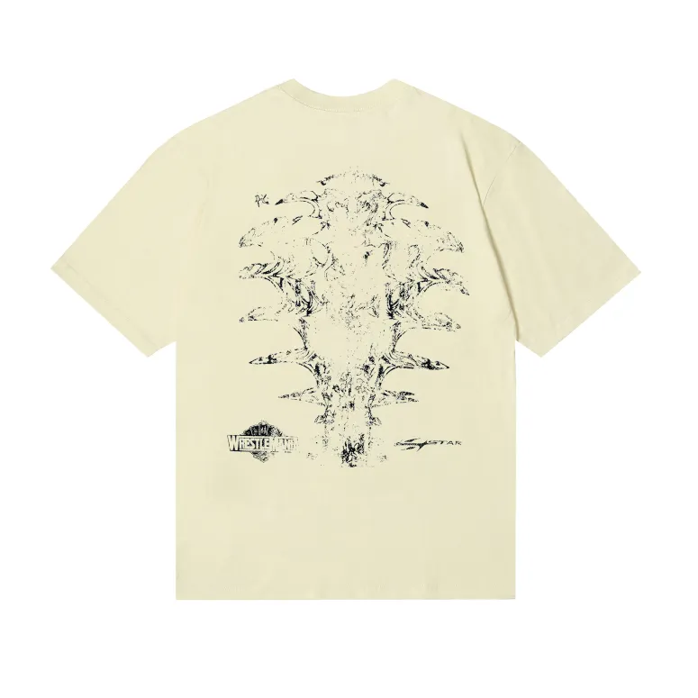 6777# P116 Hellstar American fashion high street pure cotton loose short-sleeved T-shirt Color: White Black Apricot Code Number: S M L XL