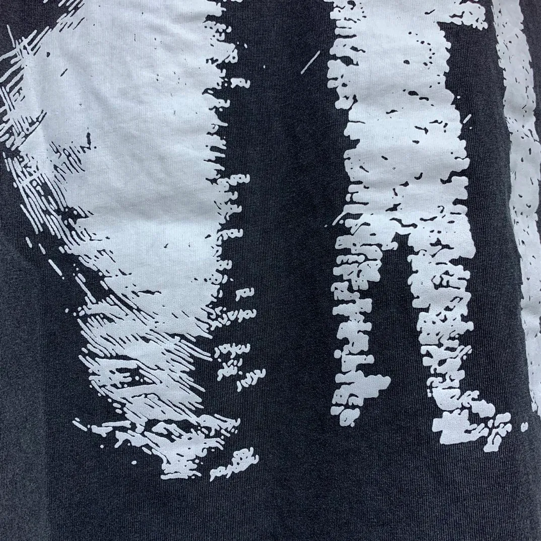 P134 Custom Cut and sew garment in Los Angeles. Dyed and potassium sprayed with jumbo screen print. Fits slightly oversized. Gentle wash tumble dry. Dry clean preferred Newly popular Hellstar short-sleeved T-shirt!   Standard beauty and trendy workmanship, original customization (fabric, pattern, printing, hang tag, main mark, etc.), exaggerated style, explosive style, dare to break through tradition, bring adventurous new fashion experience!  YoungBoy, the most popular rapper in the youth circle, has shot a lot of models for him, and celebrities such as Dababy and Swae Lee frequently get dressed!  color: Vintage Black (washed black)