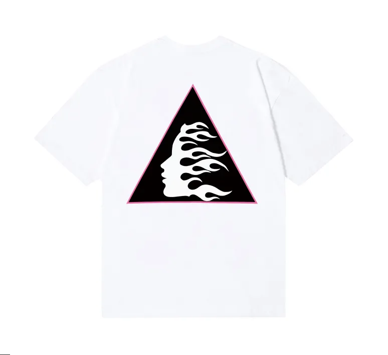 6735# P116 Hellstar American fashion high street pure cotton loose short-sleeved T-shirt Color: Black White Apricot Code Number: S M L XL