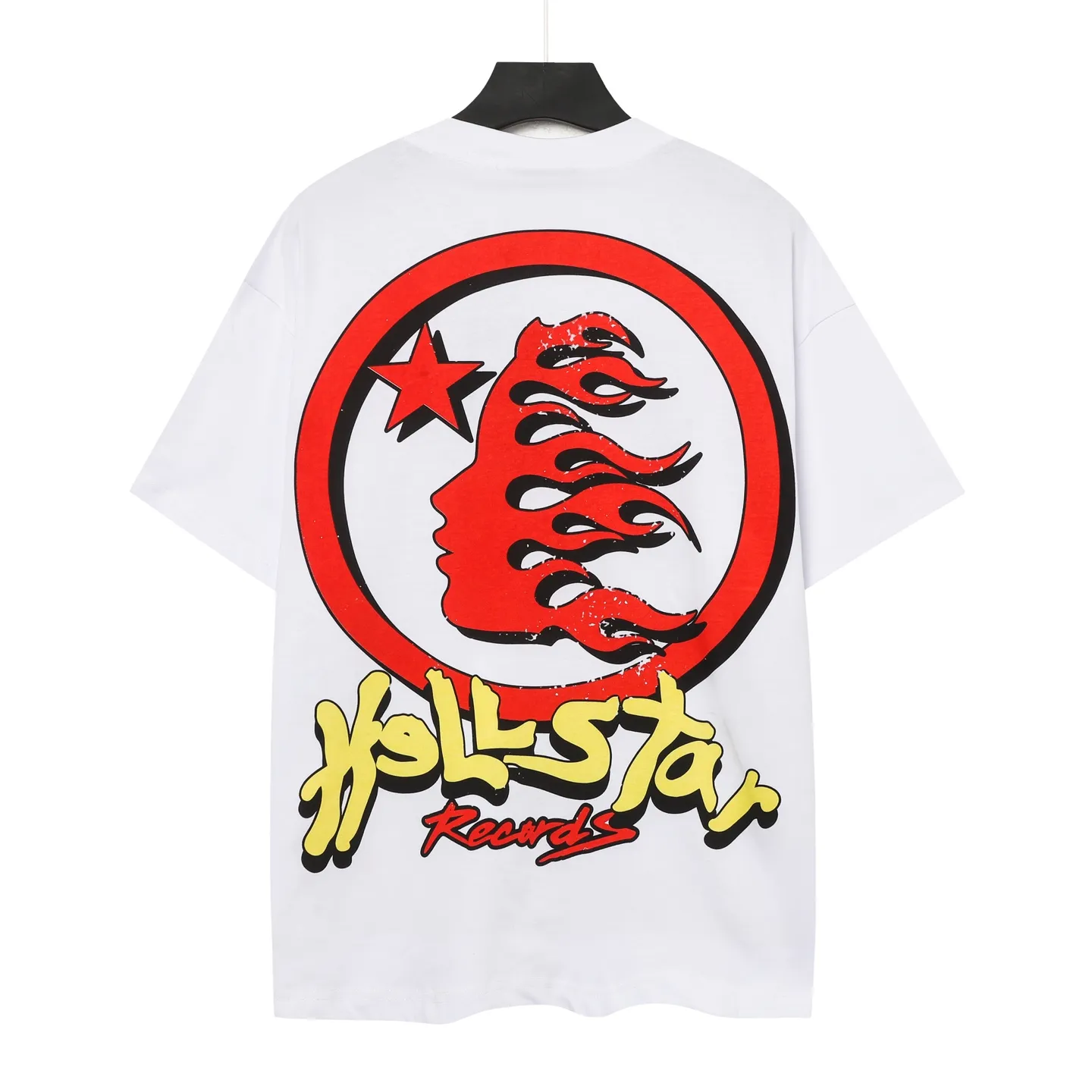 P108 Real-stock Hellstar Cross-border European and American style, street brand pure cotton T-shirt Fabric (fabric): 32 counts of 240g heavy combed double yarn pure cotton Size (size): S-M- L- X L Color (colour): black/white/apricot 👉 👉