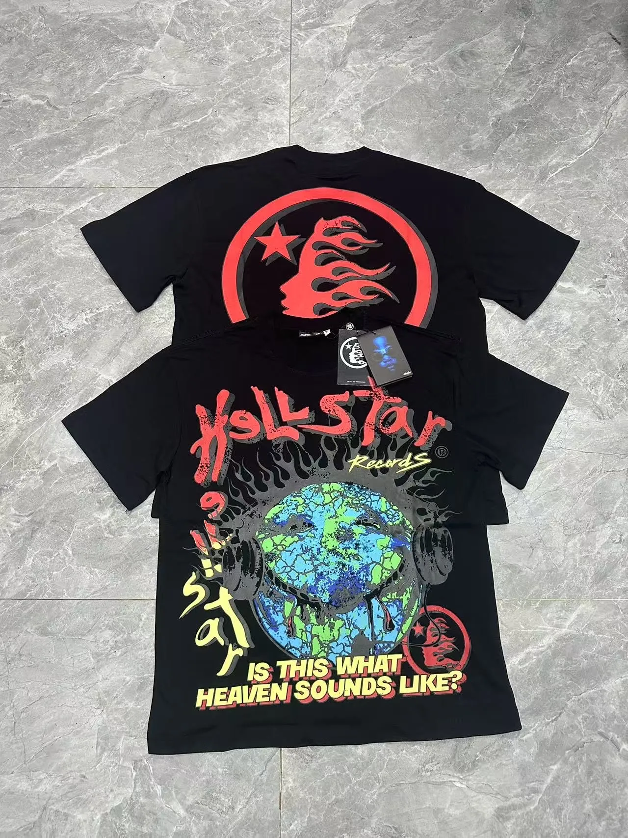 P108 Real-stock Hellstar Cross-border European and American style, street brand pure cotton T-shirt Fabric (fabric): 32 counts of 240g heavy combed double yarn pure cotton Size (size): S-M- L- X L Color (colour): black/white/apricot 👉 👉