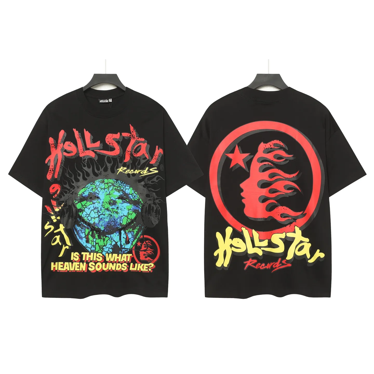 P108 Real-stock Hellstar Cross-border European and American style, street brand pure cotton T-shirt Fabric (fabric): 32 counts of 240g heavy combed double yarn pure cotton Size (size): S-M- L- X L Color (colour): black/white/apricot 👉 👉