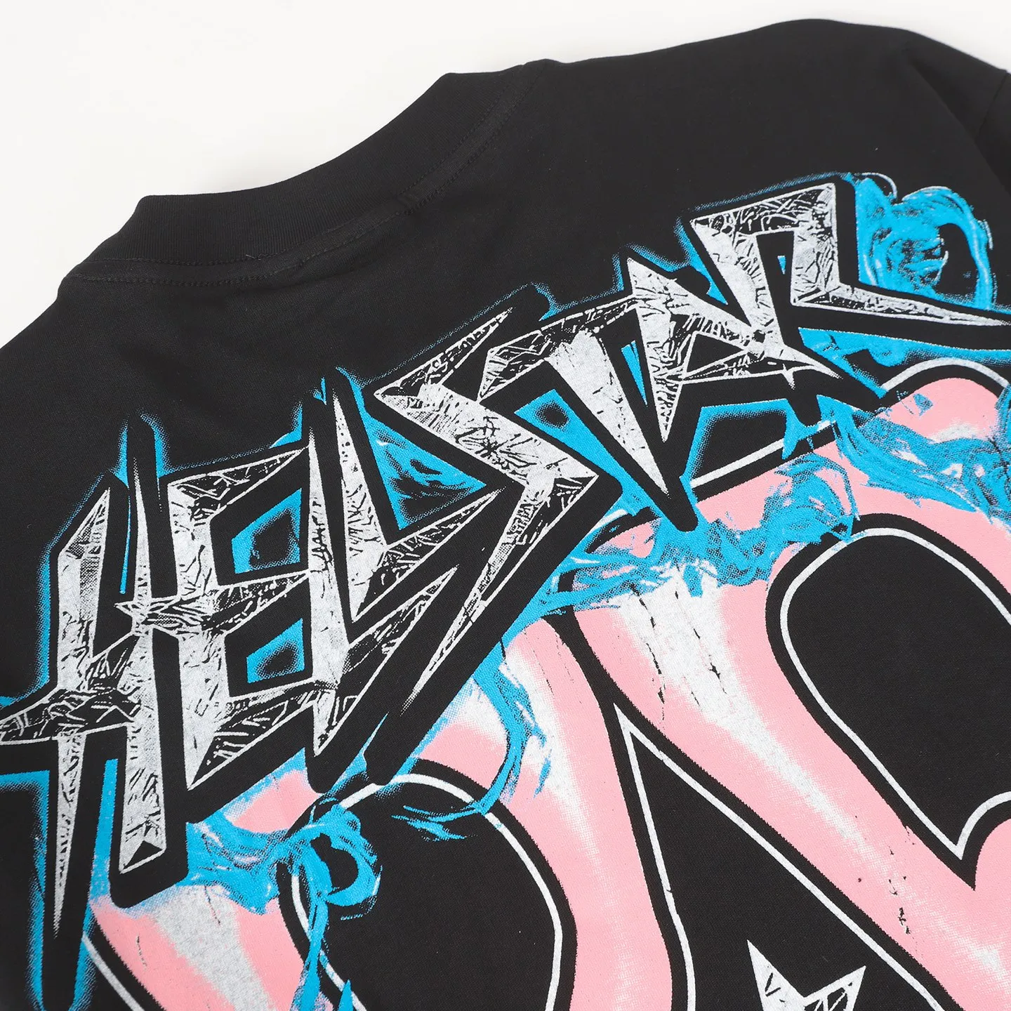 P108 Real-stock Hellstar Cross-border European and American style, street fashion brand pure cotton T-shirt Fabric (fabric): 32 pieces of 240g heavy combed double yarn pure cotton Size (size): S-M- L- X L Color (colour): black