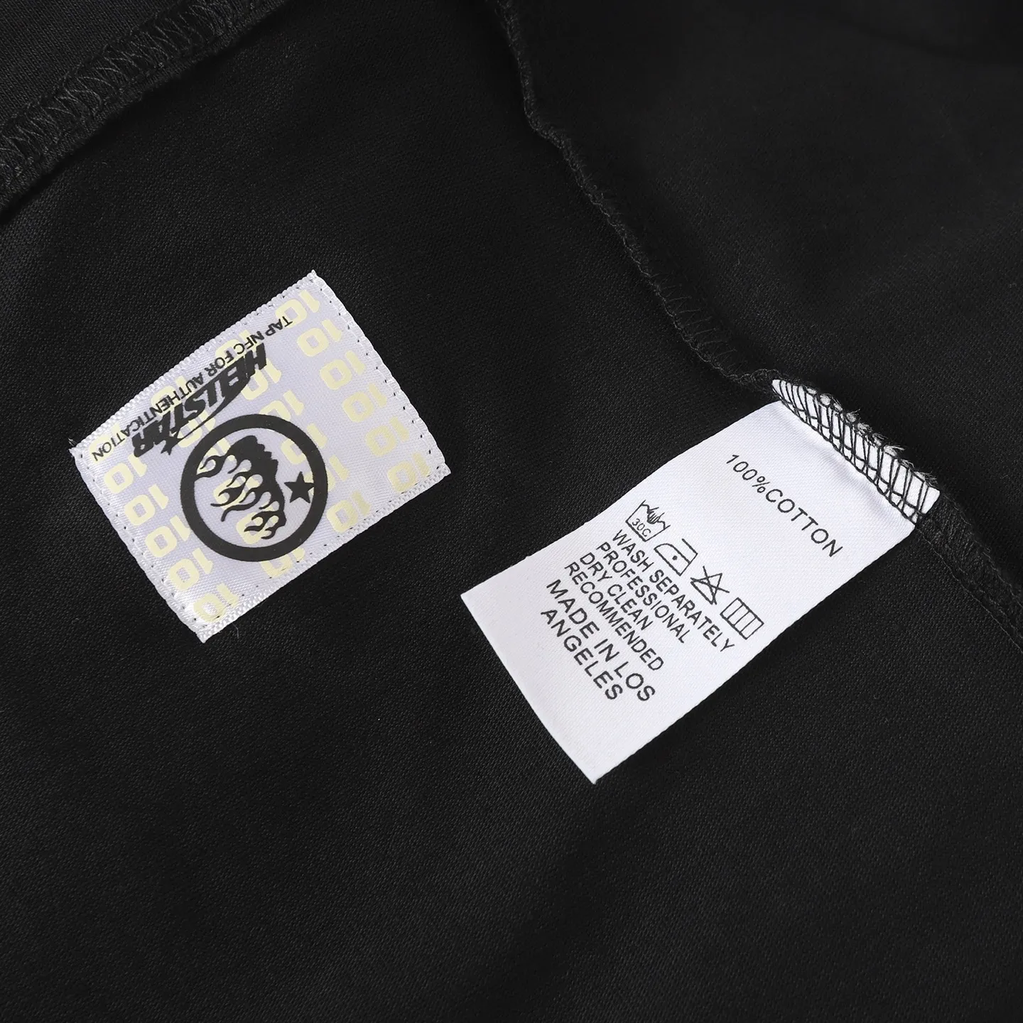 P108 Real-stock Hellstar Cross-border European and American style, street fashion brand pure cotton T-shirt Fabric (fabric): 32 pieces of 240g heavy combed double yarn pure cotton Size (size): S-M- L- X L Color (colour): black
