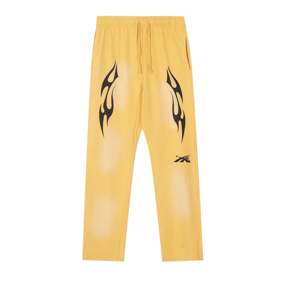 P210 Hellstar Studios Sports Sweatpants Yellow terry trousers color (color): yellow Size (size): S, M, L, XL