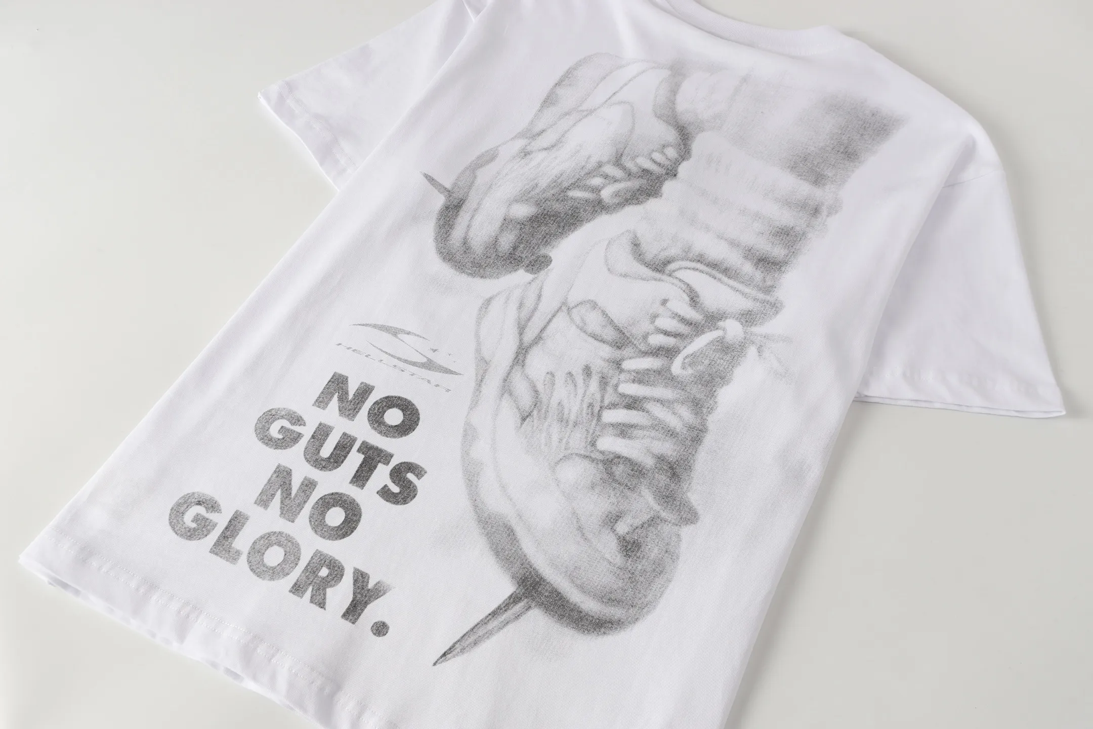 P108 Real-stock Hellstar Cross-border European and American style, street fashion brand pure cotton T-shirt Fabric (fabric): 32 pieces of 240g heavy combed double yarn pure cotton Size (size): S-M- L- X L Color (colour): white
