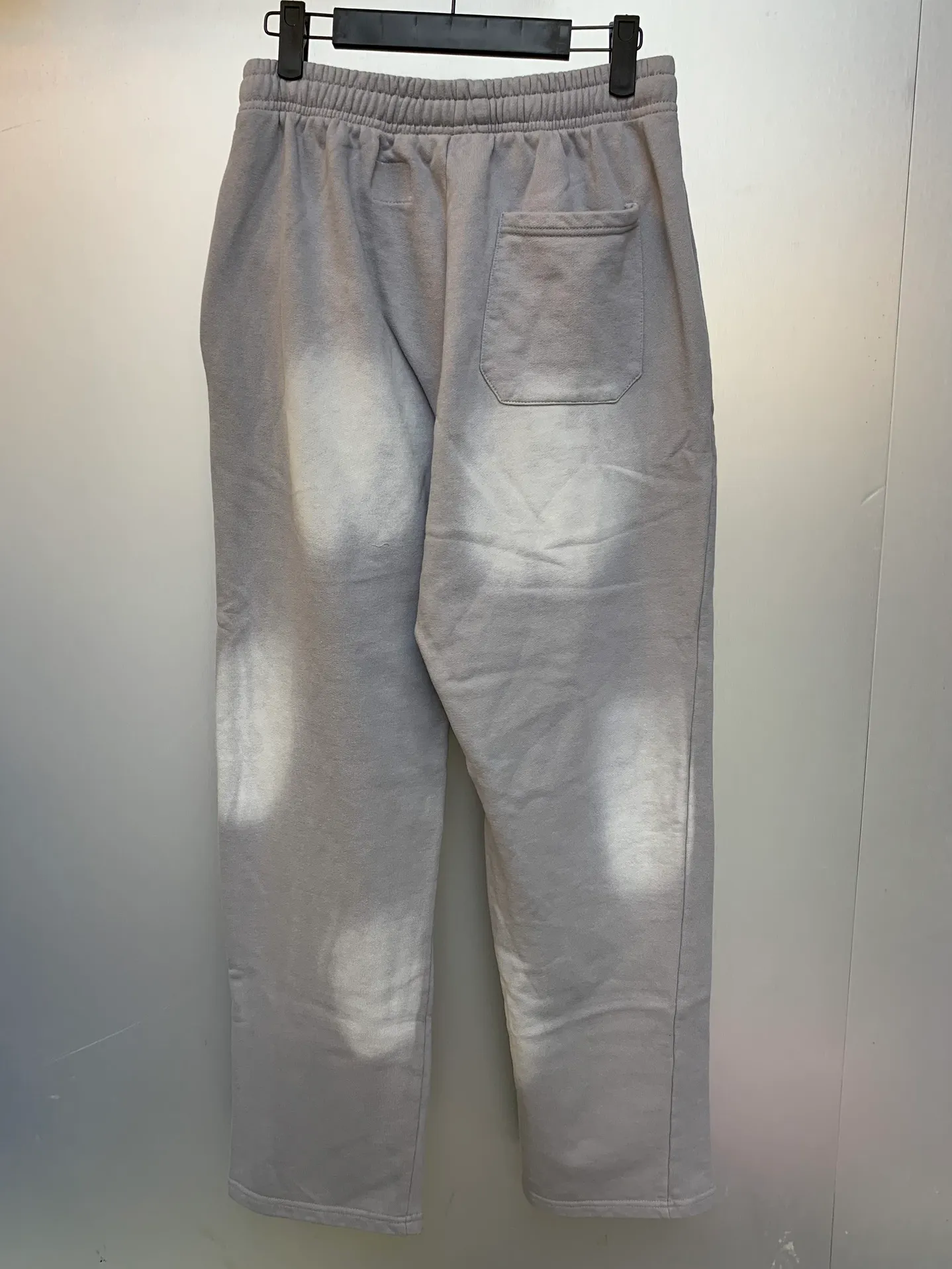 P210 Hellstar Studios washed distressed terry sweatpants color (color): gray Size (size): S, M, L, XL