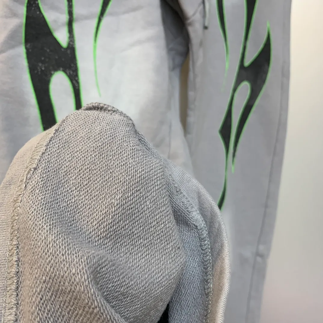 P210 Hellstar Studios washed distressed terry sweatpants color (color): gray Size (size): S, M, L, XL