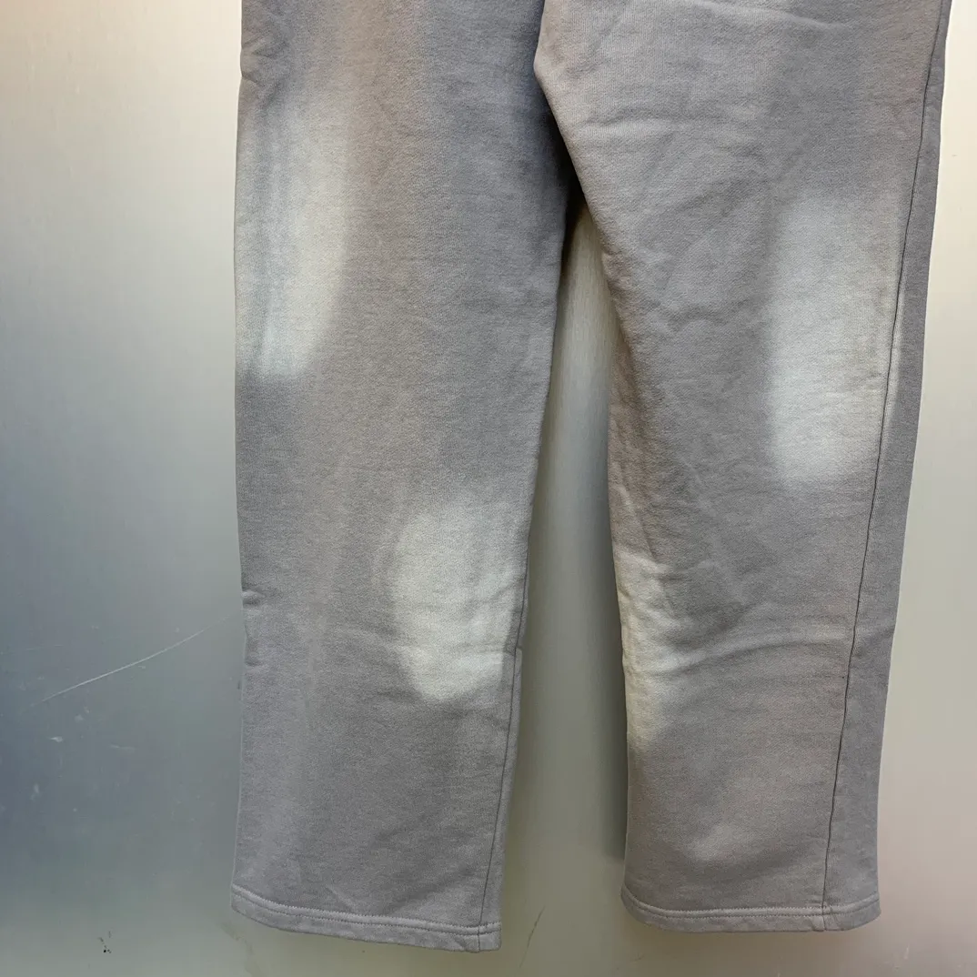 P210 Hellstar Studios washed distressed terry sweatpants color (color): gray Size (size): S, M, L, XL