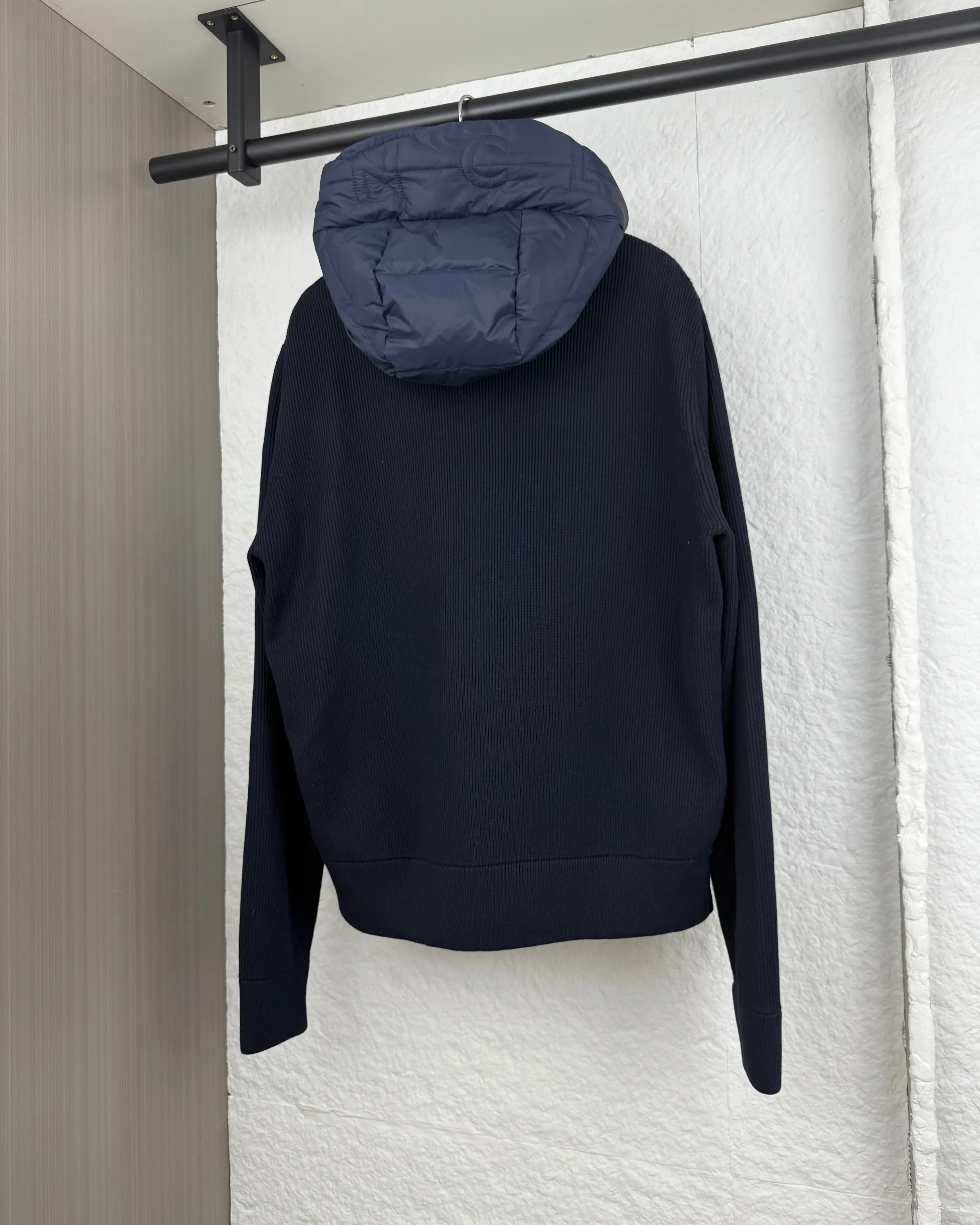 P690 Moncler wool knitted patchwork hooded down jacket 0/1/2/3/4