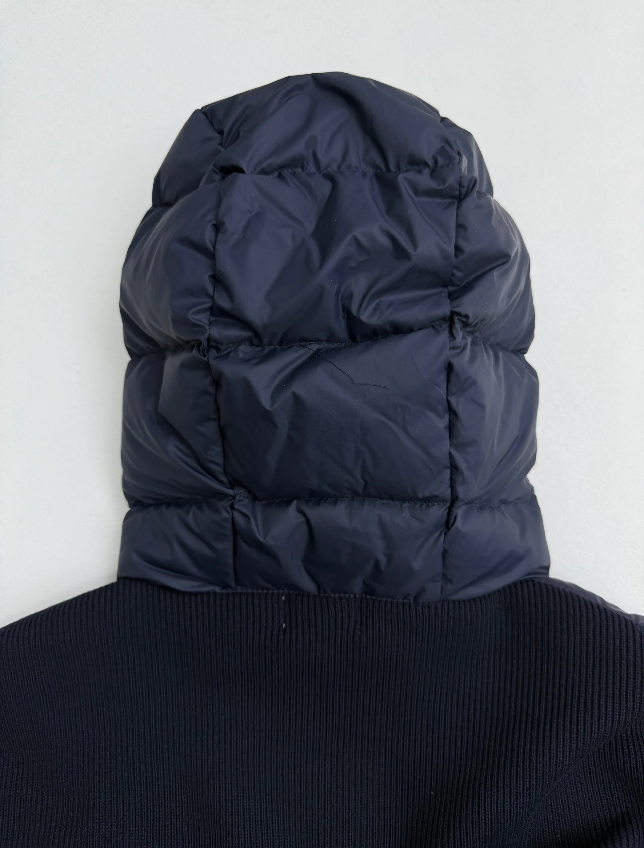 P690 Moncler wool knitted patchwork hooded down jacket 0/1/2/3/4