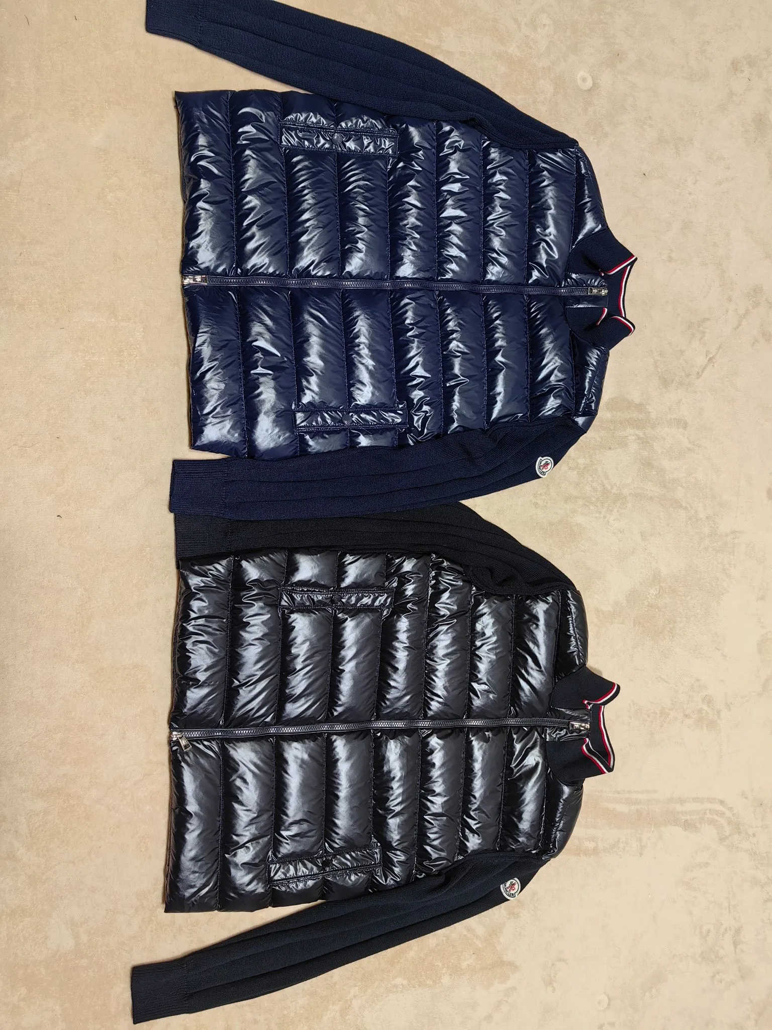 P700 156#Moncler 23 years new men's thin knitted splicing down jacket winter regular,