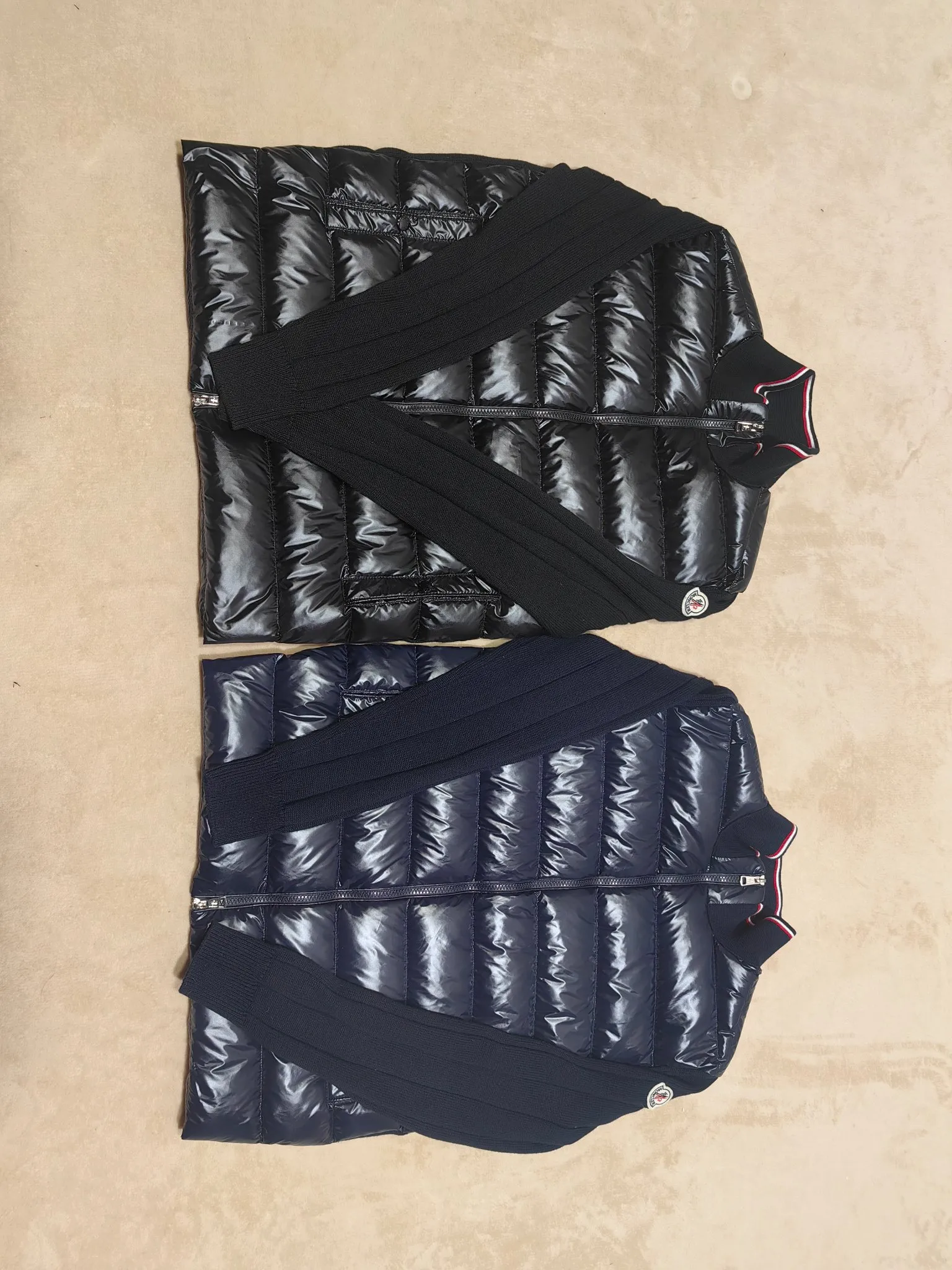 P700 156#Moncler 23 years new men's thin knitted splicing down jacket winter regular,