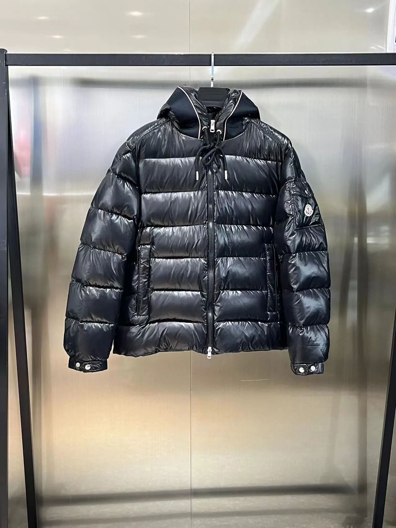 P800 🆕❤️2023🆕Moncler new Pavin short hooded down jacket, same style for men and women Color: black, white Size: 12345