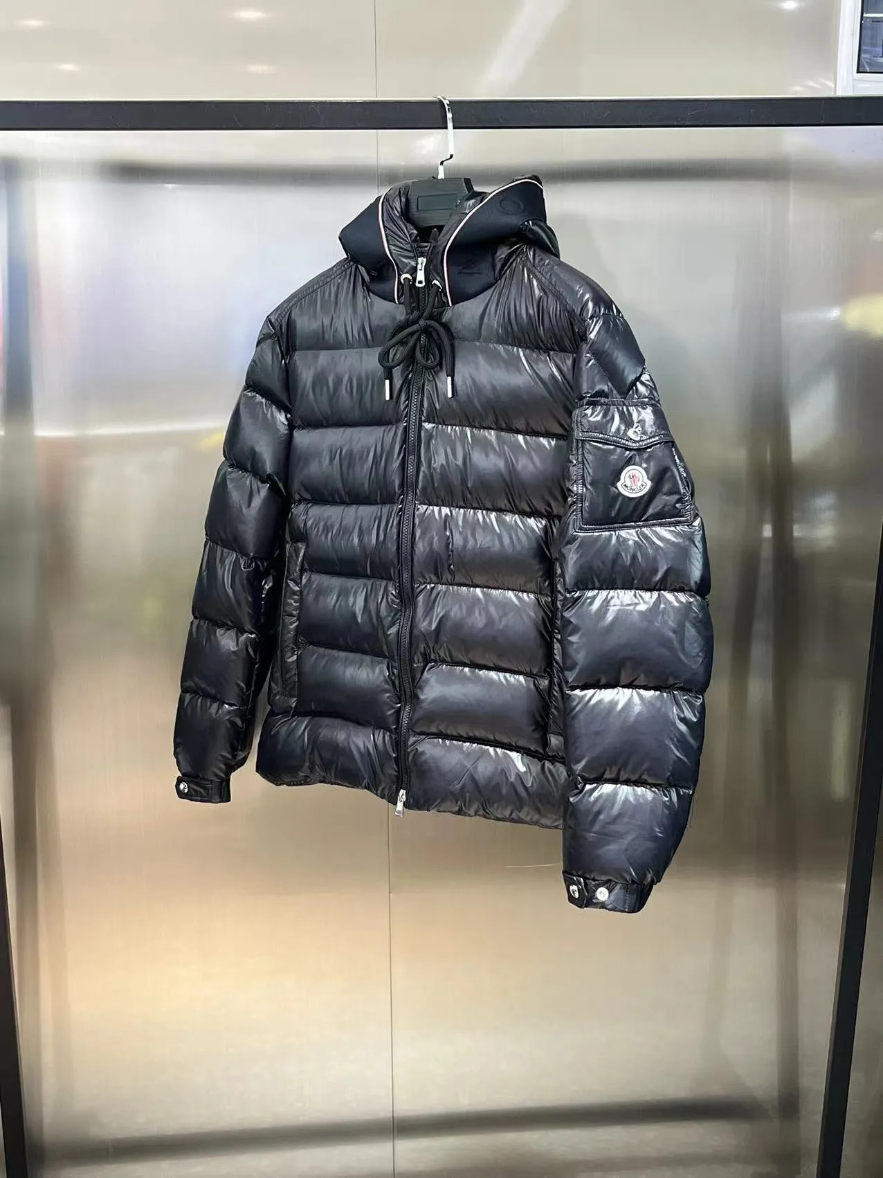 P800 🆕❤️2023🆕Moncler new Pavin short hooded down jacket, same style for men and women Color: black, white Size: 12345