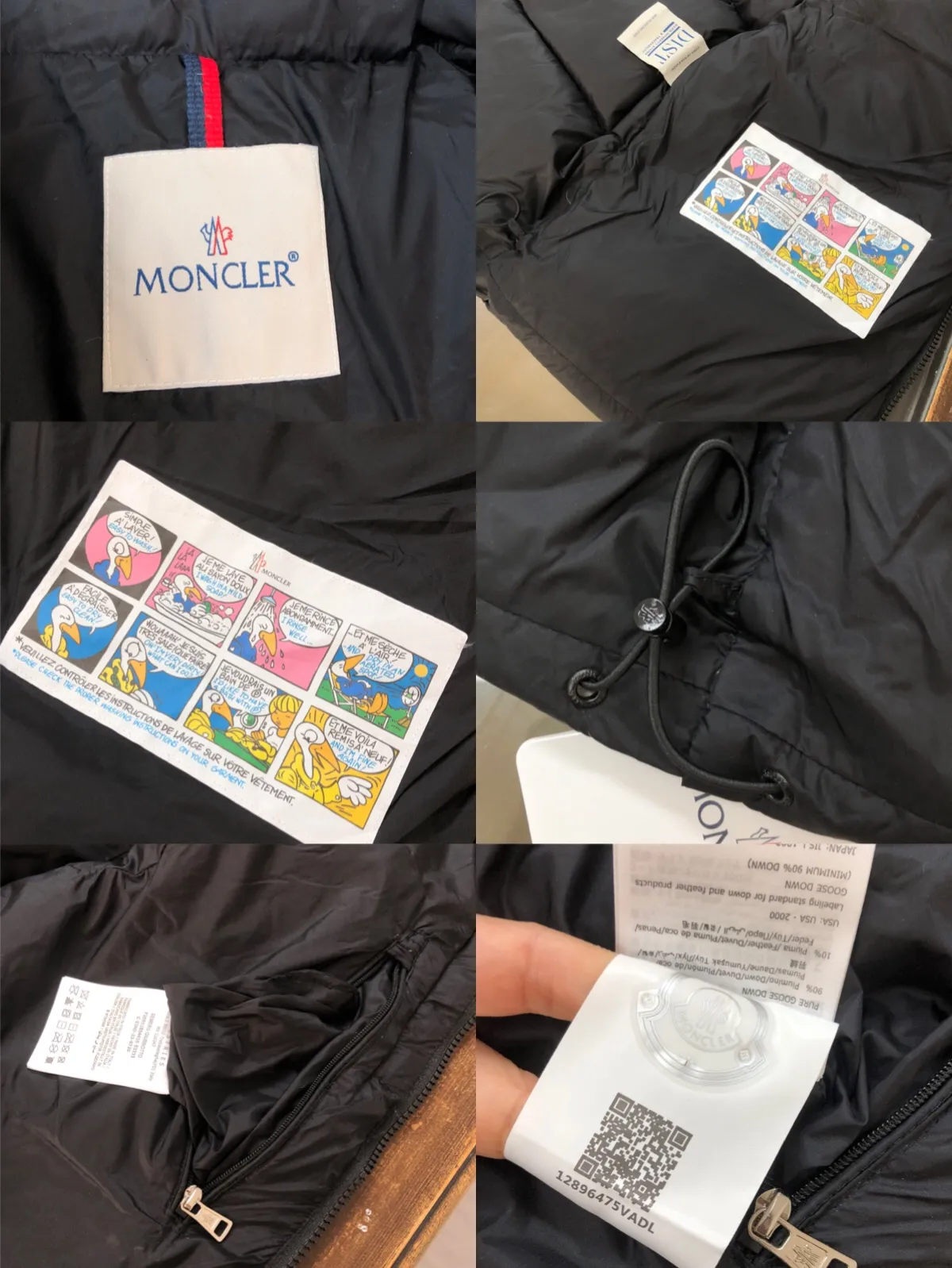 P680 🔥Moncler 24 autumn and winter latest style! Fashionable down vest! Down vest! Hat can be hidden! The 100% cotton fabric selected from customers has extremely superior waterproof and breathable properties, and the fabric feels very soft, smooth and shiny! The inner filling is 90% white duck down, which has excellent fluffiness and resilience, and its cold-proof performance is unquestionable! Zipper pulls with customer-supplied brand letters engraved on them show off the aura of big brands everywhere, and they look good no matter how simple and elegant you wear them! Lightweight, convenient and warm, it can be paired with sweaters or sweatshirts! Fashionable and versatile ❤️ Color: black white Size: 12345 (M～3xl)