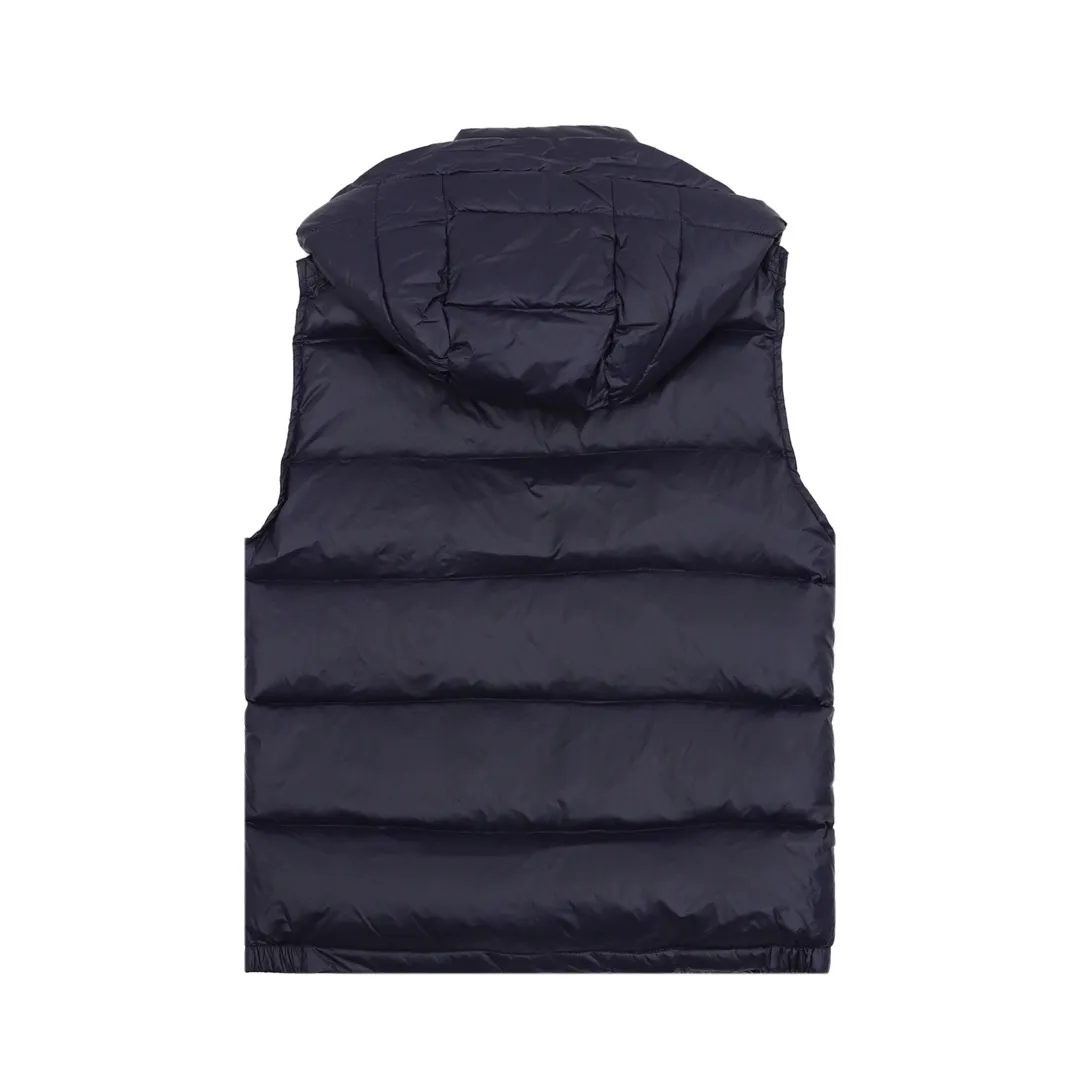 P560 Moncler maya/mask hooded logo down vest. Size：1-4