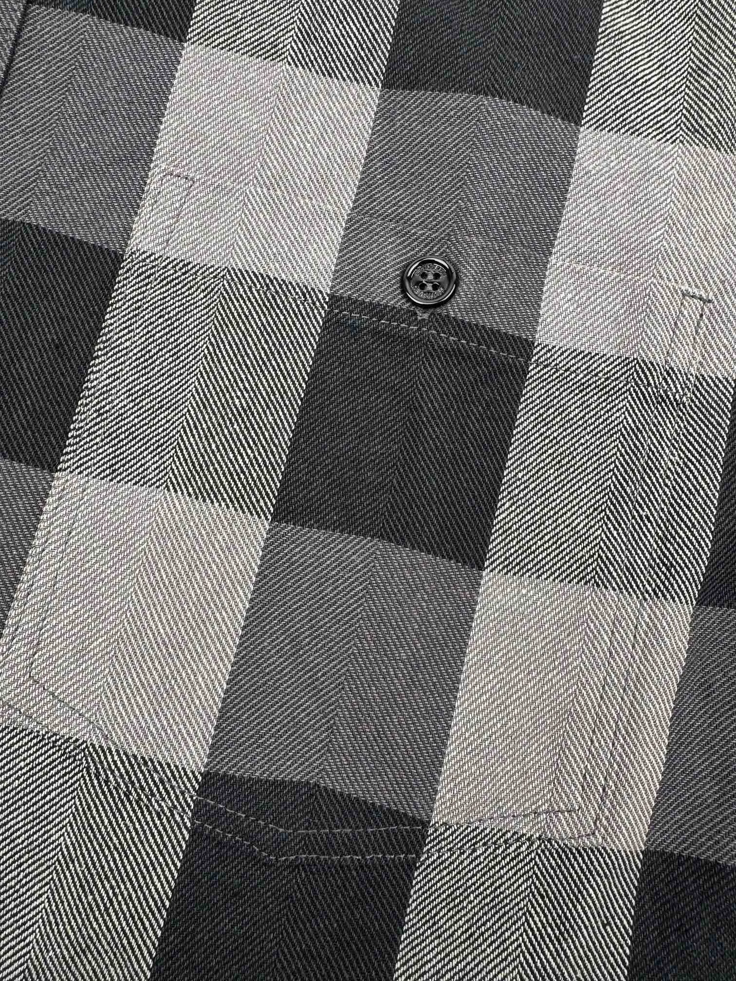 P500 Moncler x Mercedes-Benz/Moncler x Mercedes-Benz joint cotton embroidered logo plaid shirt [ready in stock] 46 48 50 52
