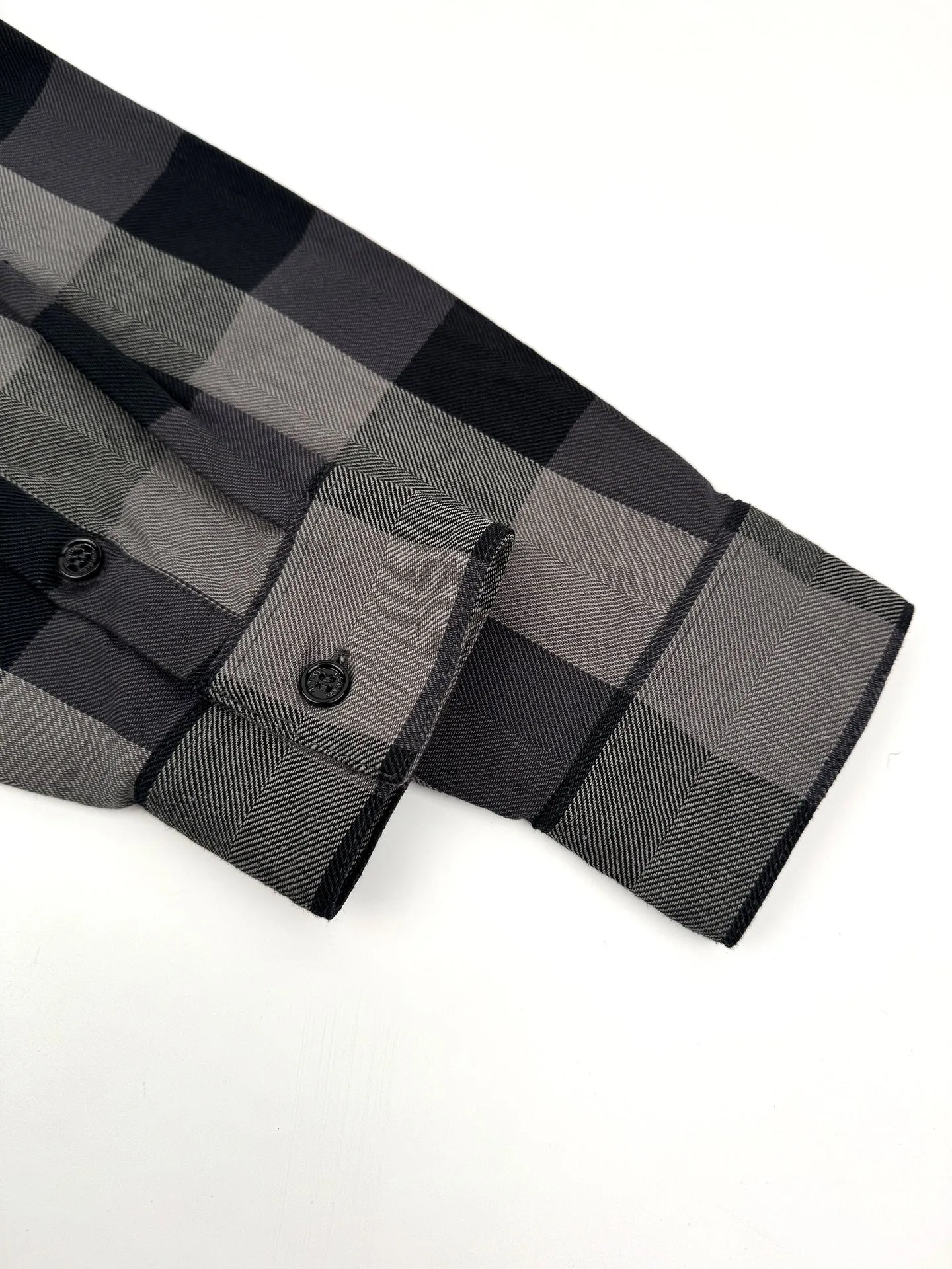 P500 Moncler x Mercedes-Benz/Moncler x Mercedes-Benz joint cotton embroidered logo plaid shirt [ready in stock] 46 48 50 52